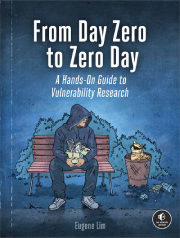 جلد کتاب از روز صفر تا روز صفر: یک راهنمای عملی برای تحقیق در مورد آسیبپذیریها(From Day Zero to Zero Day)