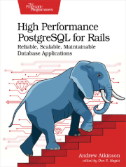 جلد کتاب پایگاه داده PostgreSQL با عملکرد بالا برای Rails